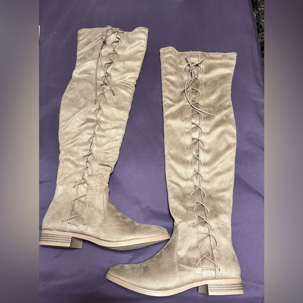 Women's Tan Over-the-Knee Boots